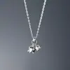 Collar de Lirio del Valle Chapado con Diseño de Alta Gama, Estilo de Lujo Ligero de Nicho, Colgante de Cadena para Clavícula Floral, Venta Directa del Fabricante