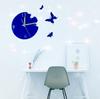 Venta al por mayor de fábrica nuevo reloj de mariposa 3D estéreo pegatinas de pared reloj pegatinas de pared de espejo reloj decoración del hogar DIY