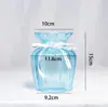 Jarrón de vidrio sodo-cálcico personalizado transfronterizo, tarro de almacenamiento simple estilo europeo, pieza decorativa de alta gama para sala de estar y dormitorio