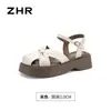 Sandalias Romanas Suaves con Plataforma y Lazo Zhr 2026 Verano Nuevos Zapatos Versátiles para Mujer de Punta Cerrada