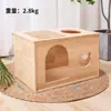 Cama multicamadas para gatos em madeira maciça, casa para gatos em madeira maciça, cama para cachorro, cama grande de luxo para gatos, casinha pequena para cachorros Teddy