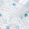 7x 4mm Acrílico Resaltado Transparente Dos Tonos Plano Ábaco Cuenta Espaciador Accesorios Hecho a Mano DIY Cadena Colgante Material para Pulsera