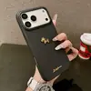 Funda de Teléfono 3D de Pony Dorado de Año Nuevo para Apple 16/17 Pro, Textura de Cuero Ip15, Festiva para 14, Unisex para 13, 12