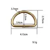 Ventas directas de fábrica hebilla en forma de D accesorios de hardware para maletas hebilla metálica semicircular en forma de D en stock venta al por mayor hebilla en forma de D de aleación transfronteriza
