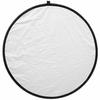Reflector 60cm 80cm 110cm dos en uno plateado-blanco plegable redondo para bolso portátil