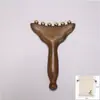 Peine Masajeador de Cuerno de Sándalo Verde para Masaje Facial y Corporal, Herramienta de Masaje de Belleza de Cuerno