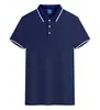 Playeras Polo Personalizadas de Borde Blanco Único, Ropa de Trabajo Transpirable, Camisetas de Manga Corta, Ropa de Trabajo Bordada Personalizada de Alta Gama, Playeras Polo Personalizadas