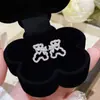 Pendientes de Moda de Aguja de Plata 925 con Cubos de Perla de Venta Caliente Pendientes Dulces de Nicho de Gama Alta Pendientes de Diseño Exquisito