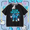 2026 Transfronteiriço Roubar um Cérebro Podre Cérebro Podre #67 Camiseta de Manga Curta para Meninos e Meninas Camiseta Básica Casual
