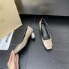 H-25-2 Nova Moda Elegante Versátil de Bico Fino para Primavera/Verão 2025 de Huizhou Sapatilhas de Salto Alto Femininas de Alto Nível Francesas
