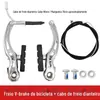 Conjunto de Freios V-Brake de Liga de Alumínio para Bicicletas de Montanha, Bicicletas de Estrada e Bicicletas Infantis Padrão, Conjunto de Freios Dianteiro e Traseiro