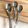 Cuchara de sopa con textura martillada de acero inoxidable de alta calidad para uso doméstico, cuchara de comedor para niños, cuchara para adultos, cuchara de sopa pequeña engrosada para uso comercial