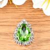 Cadena de Garra Gota de Agua Garra Taladro Aro Cristal Hebilla Taladro de Vidrio Accesorios de Joyería DIY Accesorios de Taladro de Cuatro Agujeros Cosidos a Mano Venta al por Mayor