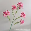 5 flores artificiais de lírios-aranha para decoração de salão de casamento, decoração de fundo para casa e hotel
