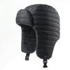 Nuevo Estilo de Invierno Caliente Ligero de Plumas Sombrero Lei Feng para Hombres y Mujeres, Sombrero Aviador Caliente Protector de Orejas para Ciclismo y Esquí al Aire Libre