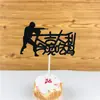 Gran noche auspiciosa comiendo pollo decoración de pastel de cumpleaños adornos muñeca decoración de escena tarjeta