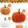 Simulación Transfronteriza Calabaza Acción de Gracias Halloween Otoño Calabaza Colorida Decoración de Festival Calabaza de Tela Calabaza de Terciopelo