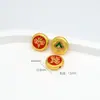 Acessórios DIY Deus da Riqueza Chinês Tradicional Ouro Cinco Vias Contas da Fortuna Deus da Riqueza Enfeite para Carro Pulseira Espaçadores