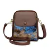 Bolso Pequeño de Moda Nuevo 2026 para Mujer, Bolso de Hombro Cruzado Versátil y a la Moda, Piel Suave, Estilo Nacional Independiente, para Teléfono Móvil y Billetera