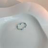 Anel de Dedo com Pontos de Pérola de Água Doce Fresca, Rosto Sorridente de Cristal, Versátil, Doce, Levemente Luxuoso