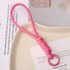 Lanyard Corto de Cuerda Trenzada de Colores Pulsera de Abalorios Hecha a Mano DIY Llavero Material para Joyería Accesorios Colgante