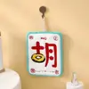 Toalha de Mão para Pendurar com Design de Sorte Mahjong, Toalha Absorvente para Banheiro e Lavabo, Fleece de Coral, Design Espesso de Desenho Animado, Não Solta Fiapos