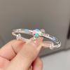 Pie Plata 9999 Pulsera de Plata Esterlina Nicho Infantil Sólido Alto Sentido Infantil Bebé Pulsera Regalo
