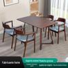 Fabricante de Mesa de Jantar em Madeira Maciça, Conjunto de Mesa e Cadeiras de Jantar para Apartamento Pequeno, Mesa Longa com Pés em V, Mesa de Jantar Longa para Café e Lazer