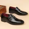 Sapatos brogue de couro plus size mais vendidos da Amazon para homens, casuais, formais e para uso profissional - 25611