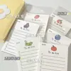Ins Simple y Creativo 7*10 Lindo Bloc de Notas de Frutas Material para Cuaderno Papel Registro de Estudiante Memo Mensaje Nota