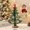 2026 Nova Decoração de Natal Pequena Árvore de Natal de Mesa Pacote de Material DIY para Casa Mini Enfeite Pequeno Presente