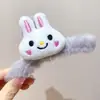Clip de tiburón de felpa grande, lindo y dulce, para otoño e invierno, con pinza en la parte posterior de la cabeza, accesorio para el cabello de muñeca