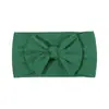 Diadema Elástica de Nylon Tejida a Mano de Color Sólido con Lazo de Ala Ancha para Niños, Amazon Europeo y Americano Transfronterizo, Accesorios para el Cabello Infantil 228