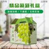 Caja de embalaje de uvas caja de regalo negra de verano caja Sunshine Rose caja verde de fruta caja vacía