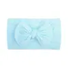 Diadema Elástica de Nylon Tejida a Mano de Color Sólido con Lazo de Ala Ancha para Niños, Amazon Europeo y Americano Transfronterizo, Accesorios para el Cabello Infantil 228