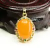 Colgante de Ámbar Natural Aiyu Lleno de Miel Colgante de Cera de Abeja Vieja Fábrica de Joyería Venta al por Mayor Dropshipping S4022702