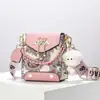Bolsas Femininas 2026 Novo Estilo Nicho Alta Qualidade Pequena Quadrada Mini Bolsa de Ombro Transversal Bolsa Feminina Bolsa para Celular Feminina