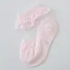 Calcetines de Bebé 2026 Verano Ultra Delgados Estilo Princesa Calcetines de Cristal de Hielo para Niños con Adorno de Encaje