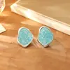 Brincos coloridos populares de cristal irregulares com design criativo, brincos únicos e personalizados, acessórios de moda de alta qualidade para primavera e verão