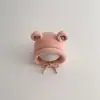 Chapéu de Bebê Coreano Yipan Outono e Inverno Chapéu de Tricô Fofo com Orelhas Chapéu Quente à Prova de Vento com Proteção para Orelhas Chapéu de Lã para Bebê