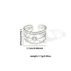 Anillo de Acero de Titanio de Alta Sensibilidad Cola de Pez Moda Personalizado Nicho Transfronterizo Nuevo Anillo de Amor Cuadros de Palma