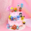 Decoración de Pastel de Cumpleaños Enchufe para Hornear Juguete Infantil Conejo Capitán Pikachu Oso Adornos para Mesa de Postres