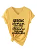 Las mujeres fuertes no tienen Camiseta de Mujer de Cuello en V Spot Simple Versátil Manga Corta Amazon eBay
