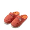 Pantuflas de Felpa de Algodón Estilo Pareja con Oso de Dibujos Animados para Niña, Otoño e Invierno, para Interiores, Hogar, Felpa Adicional Caliente, Antideslizantes, Suela Gruesa, Venta al por Mayor