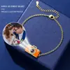 Pulseira de Câmera Color Café Retro Moda Transfronteiriça Personalidade Doce Cool Menina Picante Eu Te Amo Projeção de Memória Acessório de Mão para Mulheres