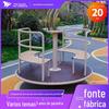 Instalações de diversão sem energia para crianças ao ar livre, parque de diversões em áreas cênicas, carrossel para crianças, instalações de apoio ao redor do parque de diversões