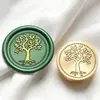 Carimbo de Selo de Cera Vintage Diretamente da Fábrica, Carimbo de Selo de Cera Árvore da Vida, Cabeça de Carimbo de Cobre com Tema de Planta da Floresta para Diário e Selagem de Convites