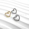 F136 titanio bola de amor labio uña aretes cruz fabricantes aleación de titanio G23 joyería para perforación del cuerpo humano uña de oreja