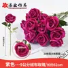 Enfeites de Flores Artificiais, Buquê de Flores de Veludo para o Dia dos Namorados Chinês, Flores Artificiais para Casamento, Decorações de Mesa para Sala de Estar, Rosas Artificiais