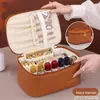 Bolsa de Maquiagem Quadrada Elegante para Novos Produtos Transfronteiriços Grande Capacidade Multifuncional Bolsa de Armazenamento de Maquiagem Estojo de Maquiagem Bolsa